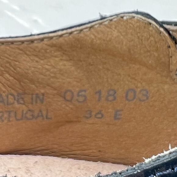 Birkenstock Tickel Patent Navy Leather Shoes Narrow Fit 1013207 Women's US 5 NWB - Picture 9 of 10